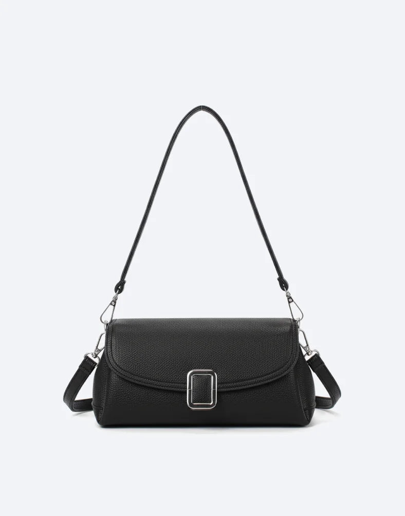 Liora Lyra Black Classic Baguette Shoulder Bag