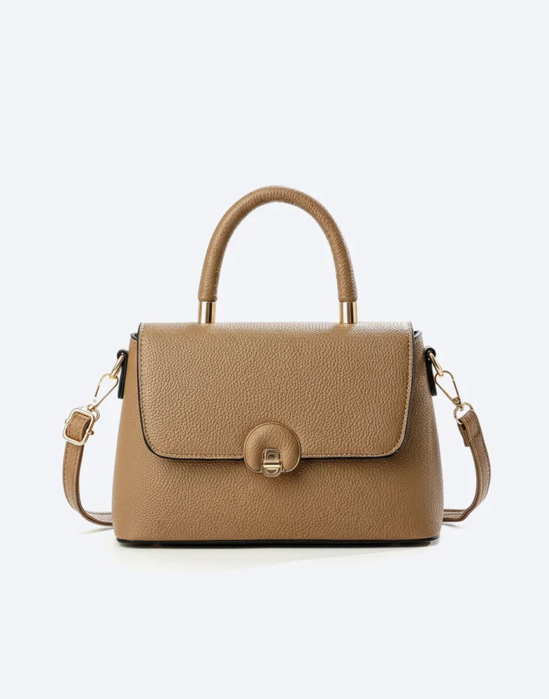 Liora Lyra Medium Caramel Satchel Bag