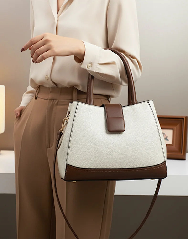 Liora Valencia Pebbled Medium Satchel Tote Bag