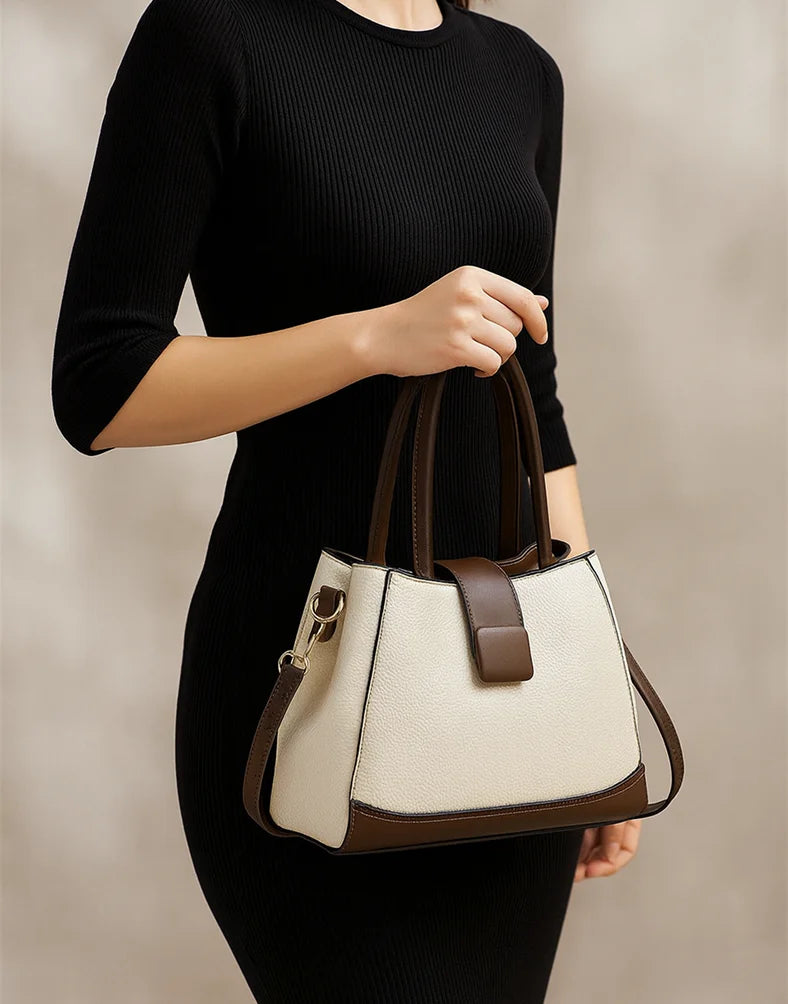 Liora Valencia Pebbled Medium Satchel Tote Bag